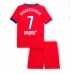 Paris Saint-Germain Khvicha Kvaratskhelia #7 Tredjedraktsett Barn 2025-26 Kortermet (+ Korte bukser)